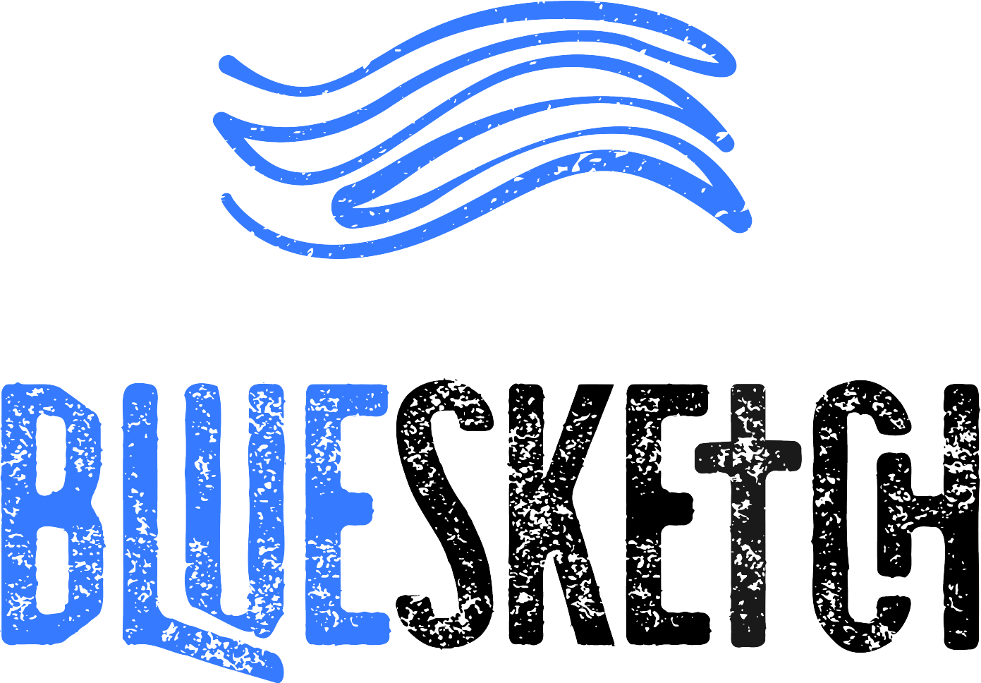 BLUESKETCH Sustainable ASYMMETRICAL STRAP FITNESS BRA - BLUE